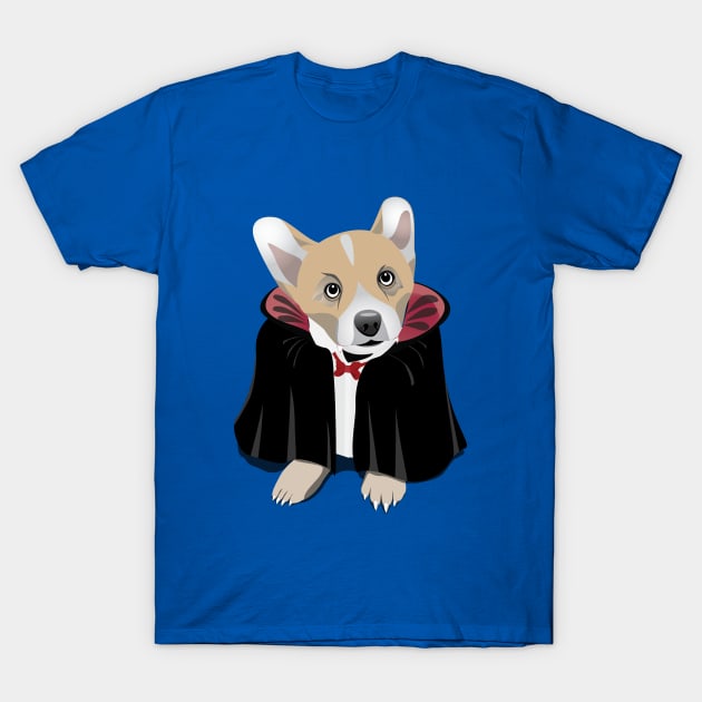 Corgi Cula T-Shirt by Kanom-Tom